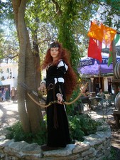 Costume cosplay principessa Merida in velluto verde fatto a mano giovane taglia L