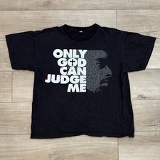 T-shirt nera Tupac Only God