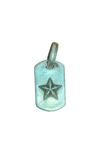 Collana con ciondolo - , targhetta