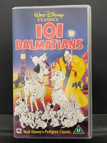 Disney 101 dalmatians vhs - vhs, walt