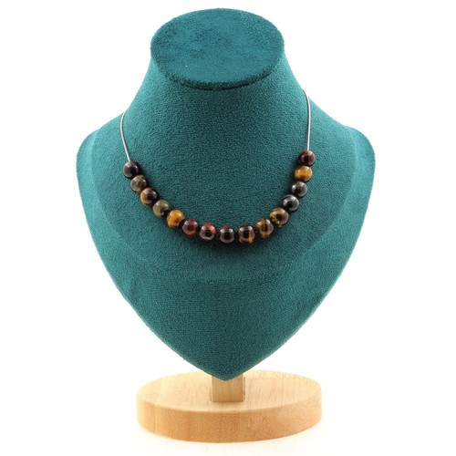 Collana perle occhio - occhio, di