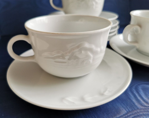 Tazze colazione 7 piattini - colazione, e