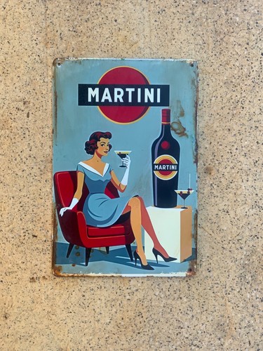 Insegna metallo martini - insegna, in