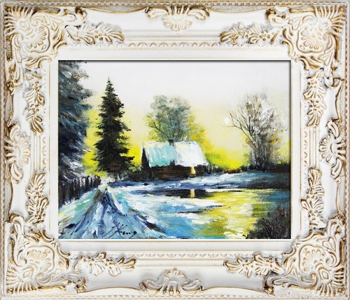 Campagna inverno 32x27cm - inverno,