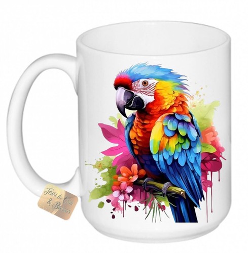 Tazza latte mug pappagallo - pappagallo, ara