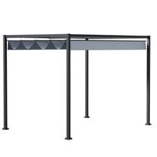 Gazebo pergola in metallo 4x3m