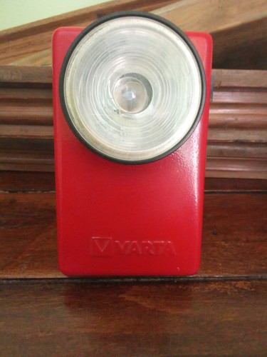 Torcia vintage varta rossa - torcia,