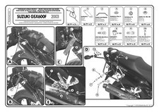 Givi PL530 portavaligie laterale tubolare Suzuki GSX 600F 2003
