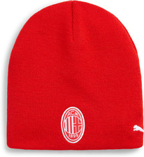 A.C. Milan - Berretto Reversibile Invernale, Berretto Caldo Con Logo Ufficiale, 