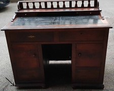 Scrivania scrittoio legno noce - scrivania/scrittoio,