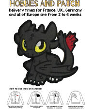 Patch Dragon Trainer Sdentato Toothless DragonTrainer drago nero iron on toppa t