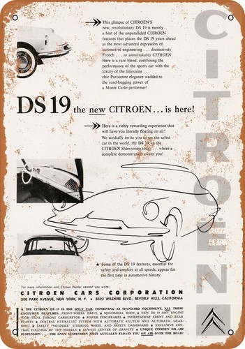 Insegna metallo citroen ds - -,