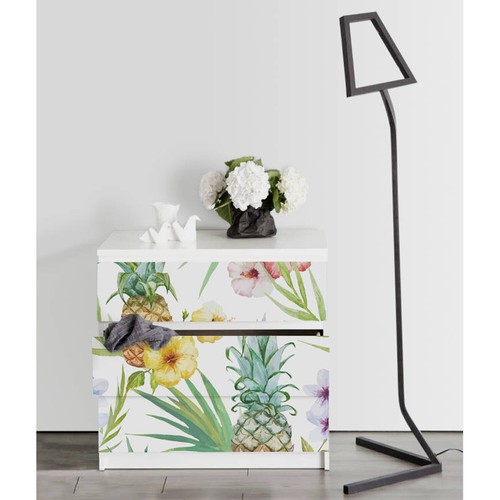 Ikea malm comò ananas fiori - e,