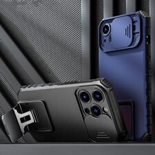 Custodia per iPhone 17 16 15 14 13 Pro Max 12 11 fotocamera diapositiva supporto antiurto cover