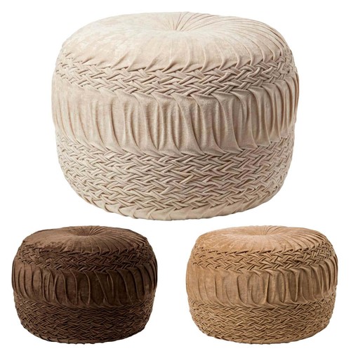 Pouf poggiapiedi rotondo