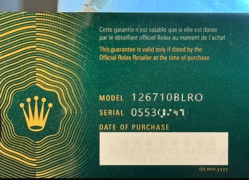 Used guarantee warranty card - guarantee,