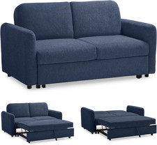 EVERGREENWEB - Divano Letto 2 Posti Matrimoniale L165Xp90Xa80 Cm, Morbido Tessut