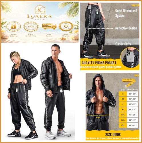 Tuta sauna zip - , con