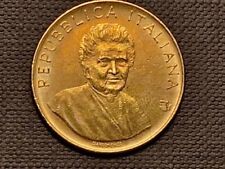 ITALIA RARA MONETA 200 LIRE 1980 - FAO - VALORIZZAZIONE DELLA DONNA- MONTESSORI 