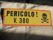 INSEGNA  PERICOLO V. 380 
