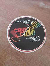 ADESIVO VINTAGE CENTO CITTA NUOVIBTALENTI PER LO SPETTACOLO MUSICALE