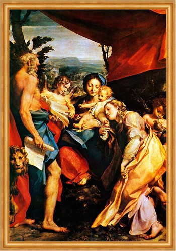 Madonna con san girolamo - madonna,