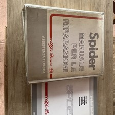 Libro manuale per le riparazioni Alfa Romeo spider Edizione 1989