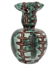 Angelo Minghetti Raro Vaso Brutalista Ceramica H:9,2" Italia 1950