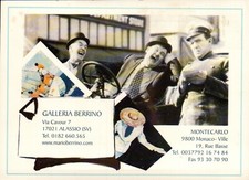 CARTOLINA " MARIO BERRINO " GALLERIA ALASSIO E MONTECARLO - MOSTRA A PARIGI