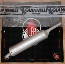 GIANNELLI GILERA Rc 50 silenziatore vintage scritta rilievo 2t alluminio NOS 