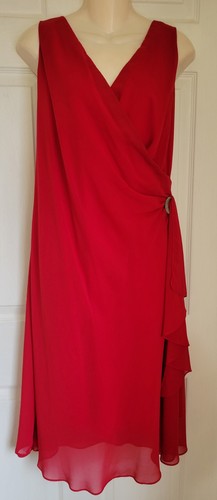 Abito tubino rosso senza