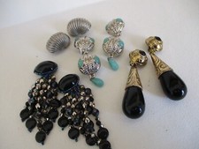 LOTTO ORECCHINI VINTAGE CLIP XXL statement earrings
