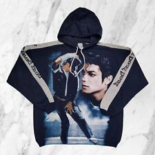 MICHAEL JACKSON Vintage Anni 90 Dangerous Tour 1992 Felpa Cappuccio Uomo Tg  L