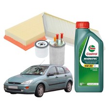 Kit Tagliando Ford Focus I 1.8 Tdci 115cv 85kw + 4lt Castrol Magnatec 5w30 A5