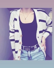 Cardigan donna lana
