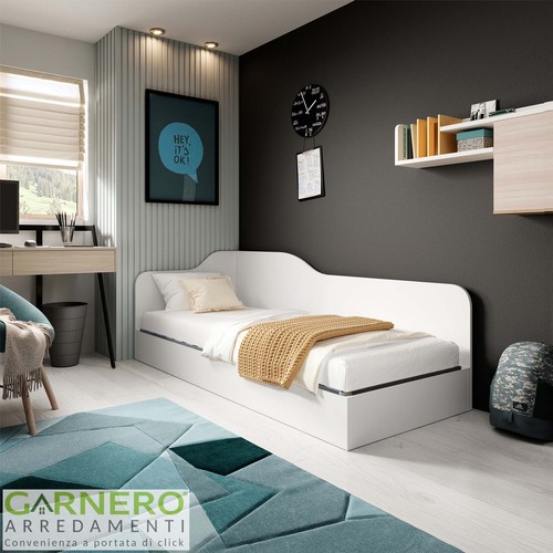 Letto singolo piazza moderno - 1,