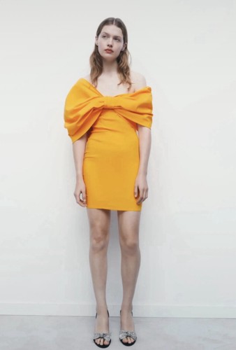 Zara mini abito asimmetrico