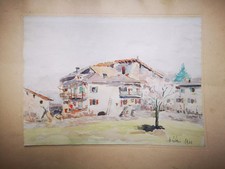 Acquarello con scorcio di