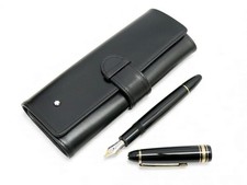 NUOVA PENNA MONTBLANC MEISTERSTUCK TRAVELLER 147 + CUSTODIA STILOGRAFICA 995€