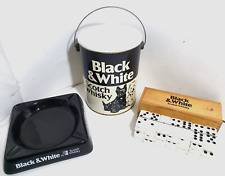 Black & White Scotch Whisky domino posacenere vintage modernariato anni 70 80