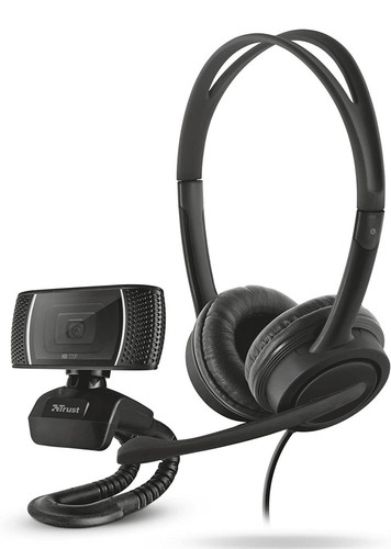 Trust set webcam - webcam, cuffie