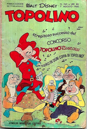 Topolino libretto 245 del - , ago
