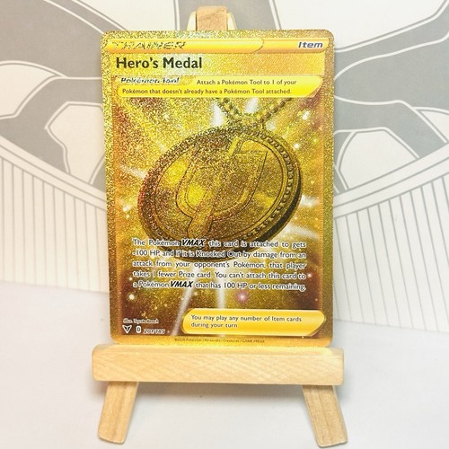 Carta pokemon hero medal 201 - pokemon,