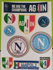 10 ADESIVI NAPOLI Campione d'Italia 2025  AGAIN PAPER ADESIVA NON PER ESTERNO