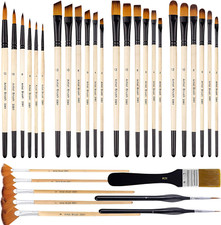 32 Pezzi Pennellesse Pittura