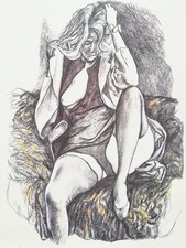 RENATO GUTTUSO: Rara Litografia cm. 45x32, Firmata, Numerata, Timbro. STUPENDA!!