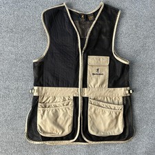 Gilet Browning Uomo XL Marrone Nero Maglia Tiro Caccia Argilla Tasche a Scheet
