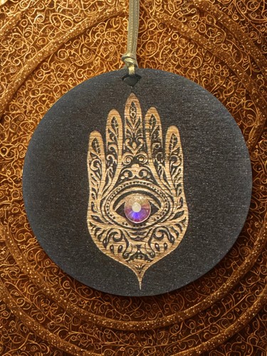 Hamsa terzo occhio legno - terzo,