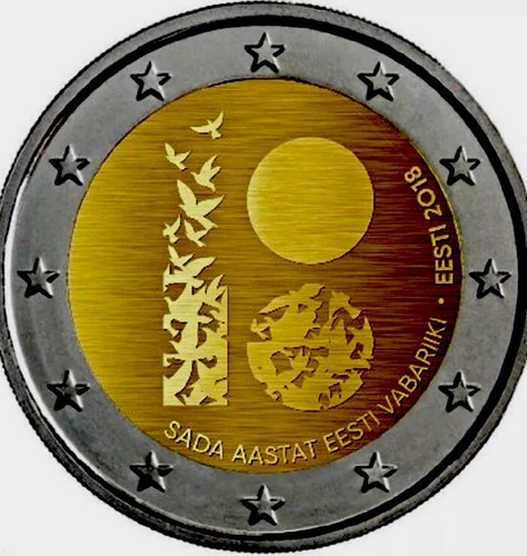 Estonia moneta 2 - 2, euro