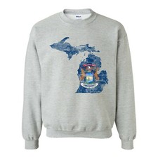 Felpa girocollo michigan - felpa,